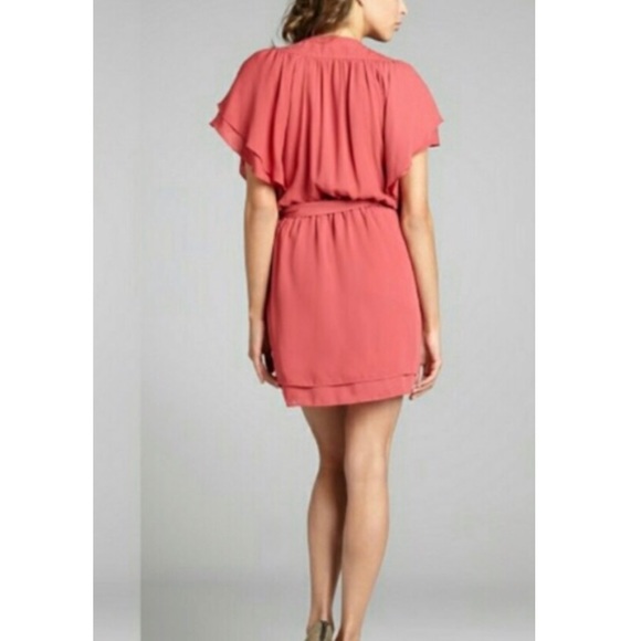 NWOT. Erin Chiffon Wrap Dress - Picture 5 of 5